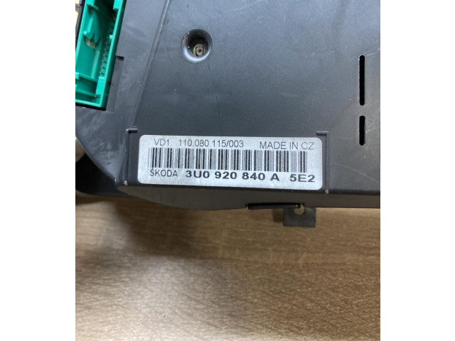 Панель приборов 3U0920840A Skoda Superb B5 (3U)