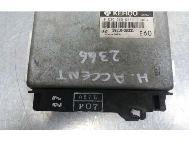 Řídící jednotka 3911022331 Hyundai Accent