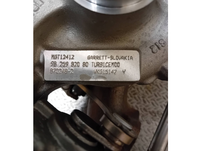 Turbodmychadlo Турбина 9825992080, MGT1241Z   Peugeot 208   