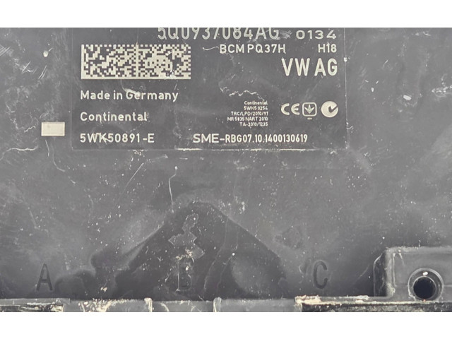 Блок комфорта 5Q0937084AG, BCMPQ37H   Skoda Octavia Mk3 (5E)   