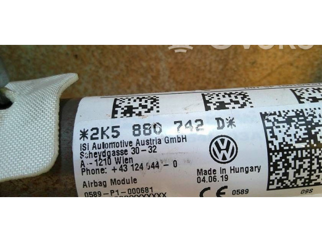 Боковая подушка безопасности 2K5880742D, 43124644 Volkswagen Caddy