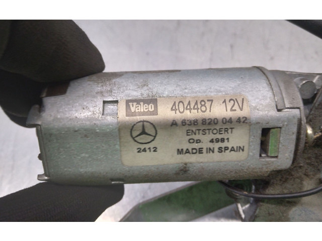 Двигатель стеклоочистителя заднего стекла Mercedes-Benz Vito Viano W638  1996 - 2003 года A6388200442, 3PINES      