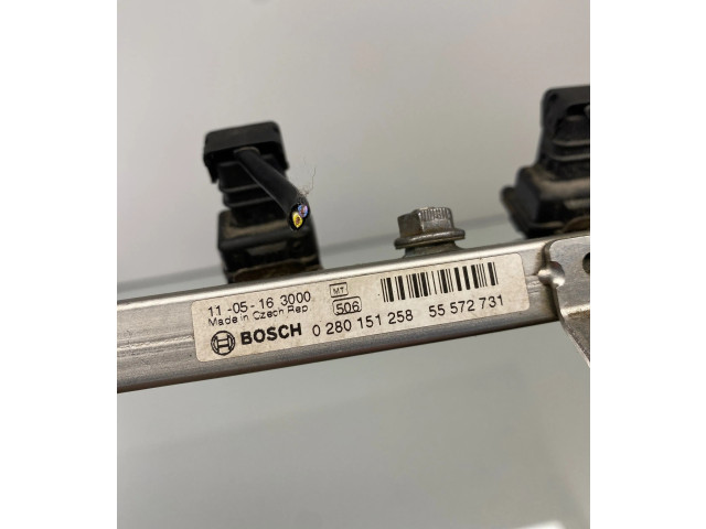 Комплект форсунок 55572731, 0280151258    Opel Meriva B   