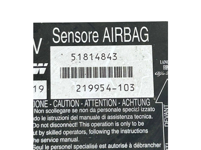 Блок управления надувных подушек 51814843, 219954103   Fiat Croma