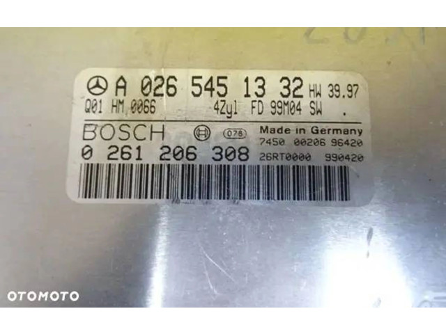 Řídící jednotka 0261206308, A0265451332 Mercedes-Benz CLK A208 C208 1998