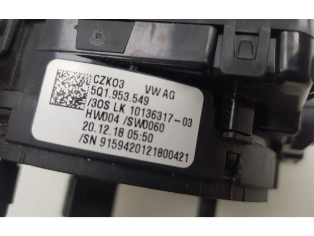 Подрулевой шлейф SRS 5Q1953549, 5Q1953549   Audi A3 S3 8V