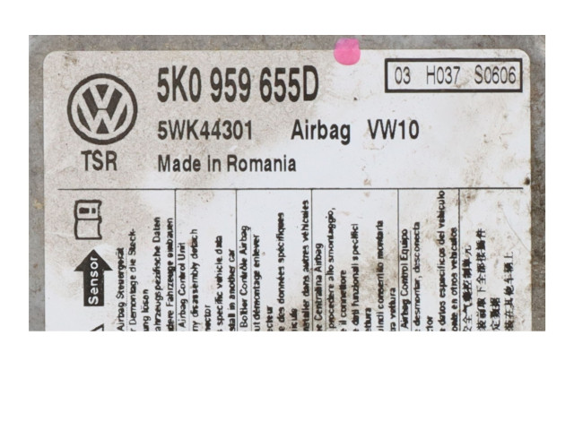 Блок подушек безопасности 5K0959655D Volkswagen Golf VI