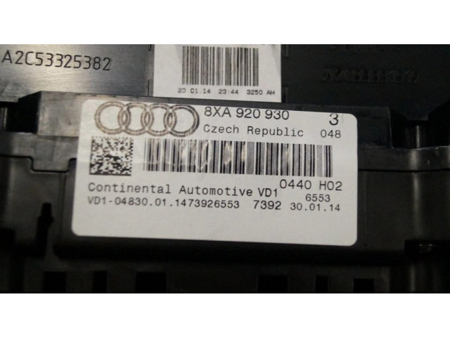 Панель приборов 8XA920930 Audi A1