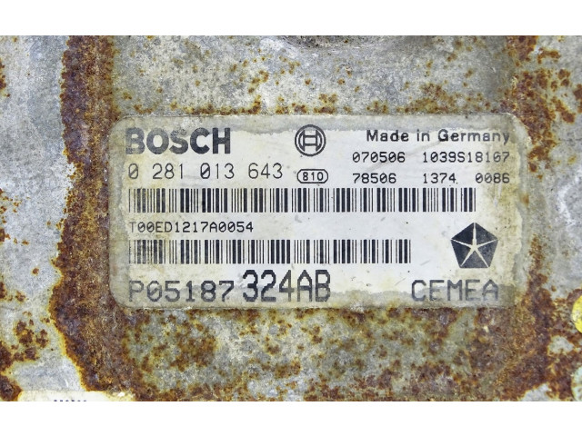 Блок управления двигателя P05187324AB Jeep Grand Cherokee (WK)