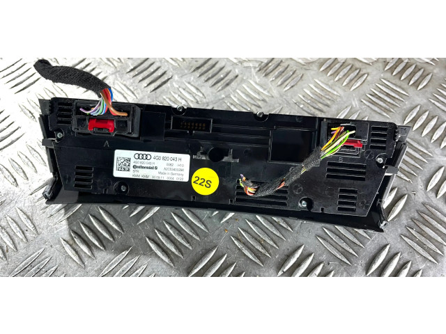 Блок управления климат-контролем 4G0820043H, 4G0820043   Audi A7 S7 4G