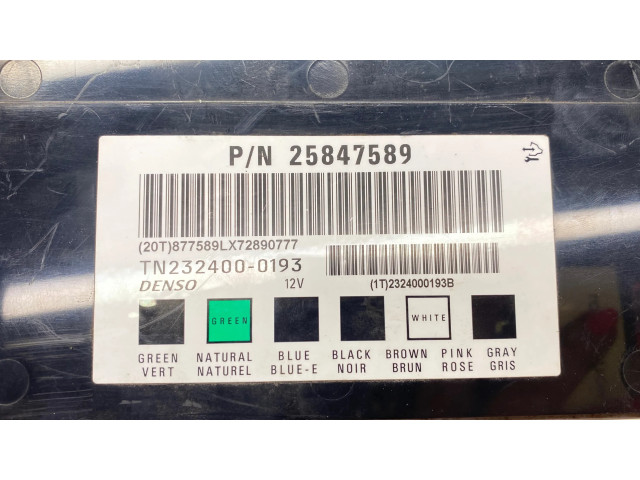 Блок комфорта 25847589, 2324000193B   Cadillac SRX   