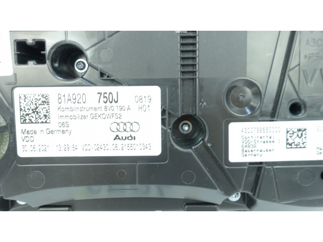 Панель приборов 81A920750J, 81A920750J Audi Q2 -