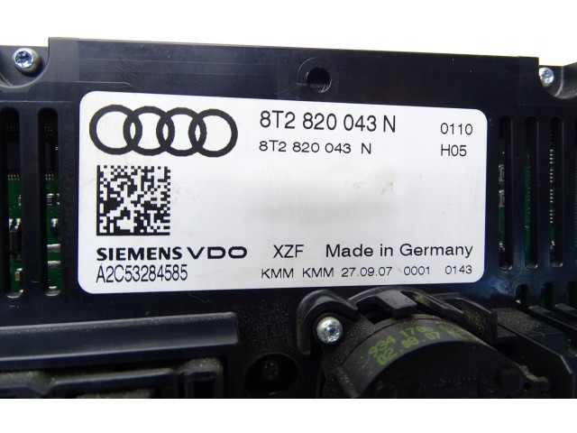 Блок управления климат-контролем 8T2820043N   Audi A5 8T 8F