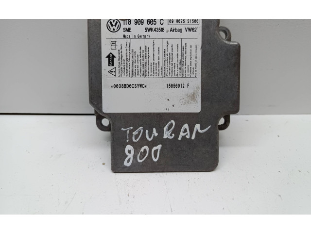 Блок подушек безопасности 1T0909605C, 5WK43518 Volkswagen Touran I