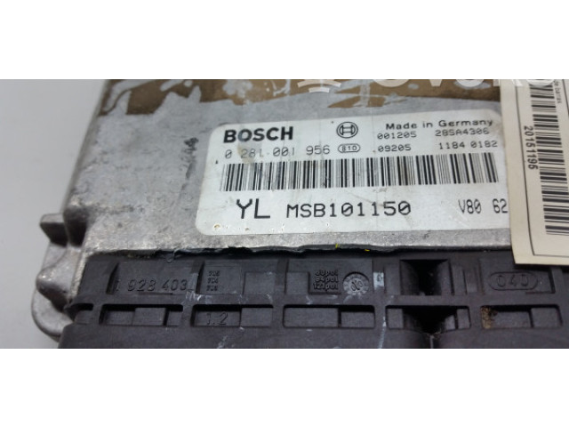 Блок управления двигателя 0281001956, 11840182 Rover 25