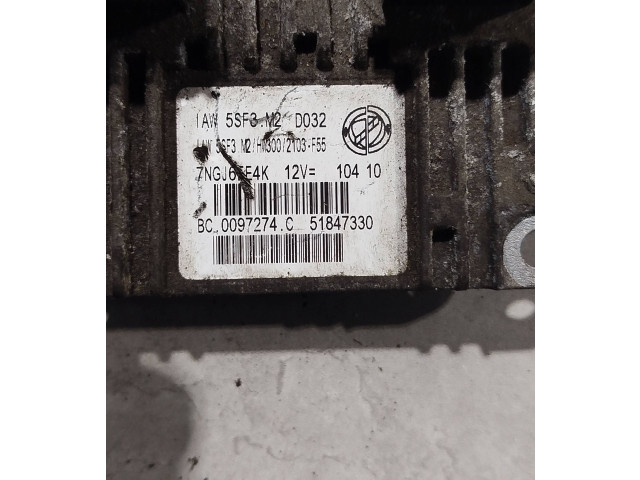 Блок управления двигателя 51847330   Fiat Punto (199)