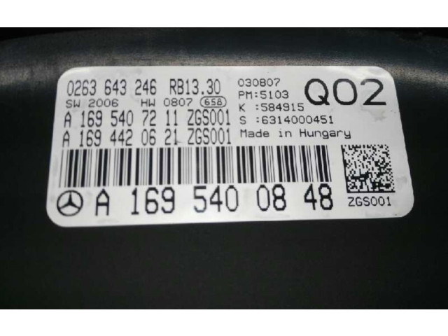 Панель приборов A1695400848 Mercedes-Benz A W169