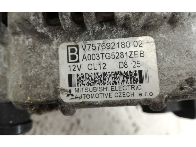 Генератор V75769218002, A003TG5281ZEB   Peugeot 307 1.6     