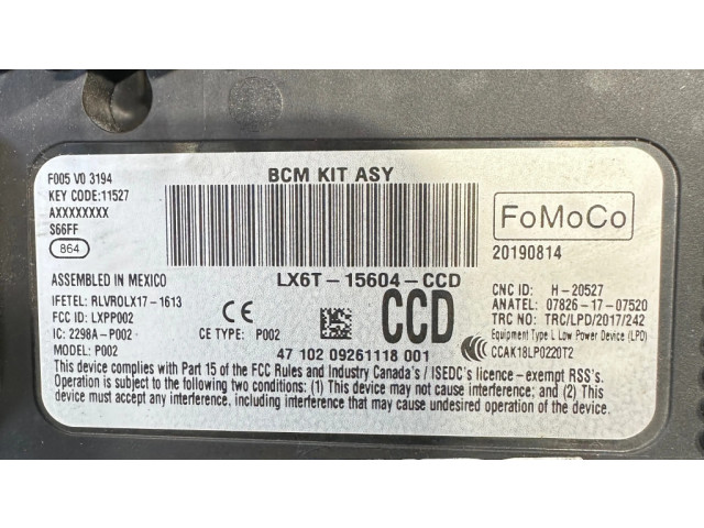 Блок комфорта LX6T15604CCD Ford Escape IV