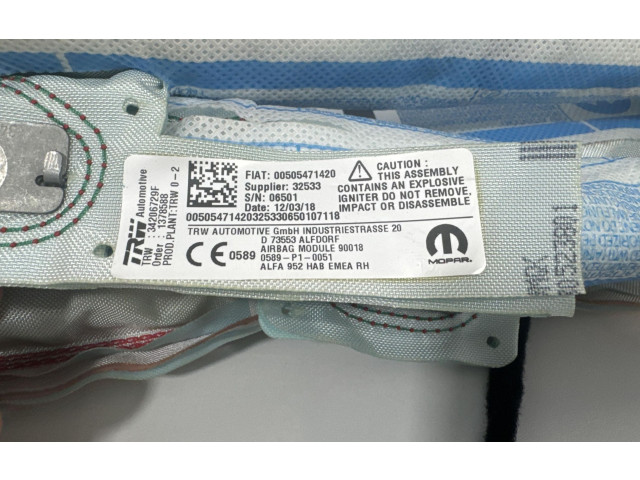 Боковая подушка безопасности 00505471420, 00505471420   Alfa Romeo Giulia