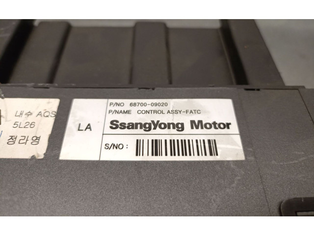 Блок управления климат-контролем 6870009020, 6870009020 SsangYong Kyron