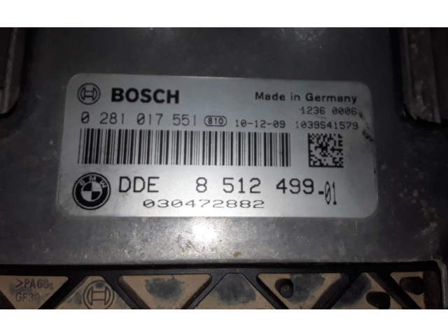 Блок управления двигателем Блок управления 0281017551 BMW X3 F25