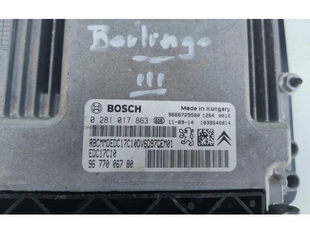 Řídící jednotka 9677006780 Peugeot Partner 2016