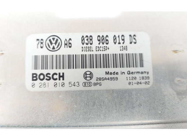 Řídící jednotka 0281010543 Volkswagen PASSAT B5.5 2000