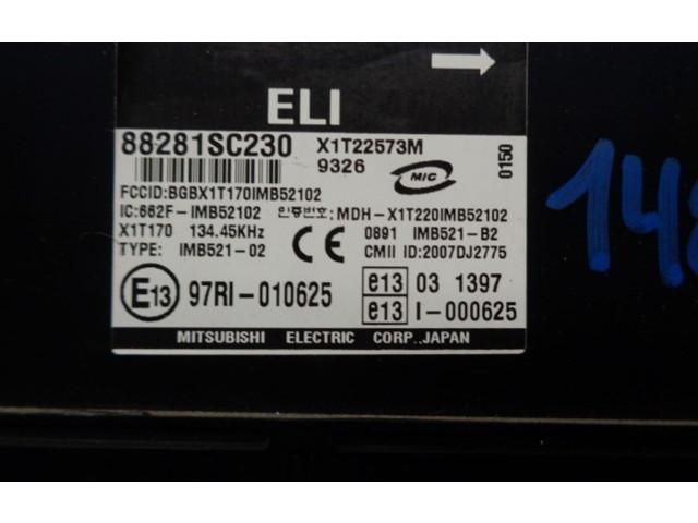 Блок управления 88281SC230, X1T22573M   Subaru Forester SH