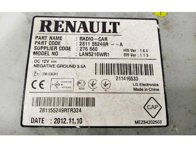 Дисплей    281155249R   Renault Clio III