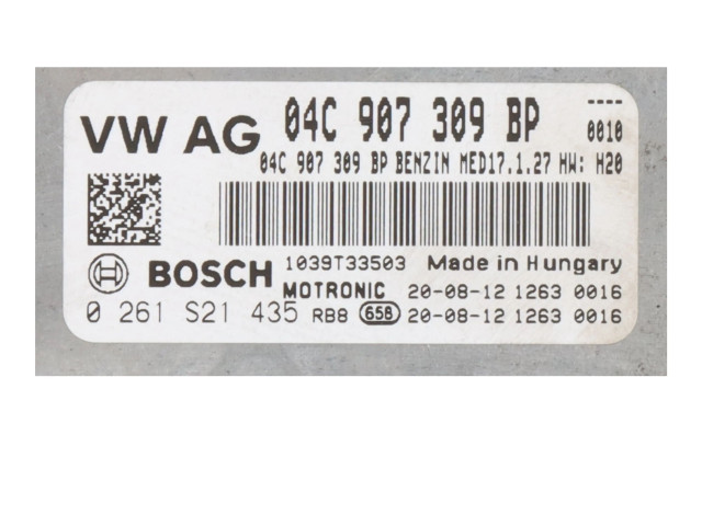 Блок управления двигателя 04C907309BP Skoda Fabia Mk3 (NJ)