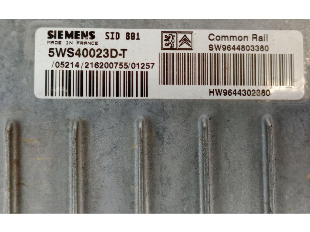Motorsteuergerät/-modul SW9644803380, HW9644302380   Citroen Xsara