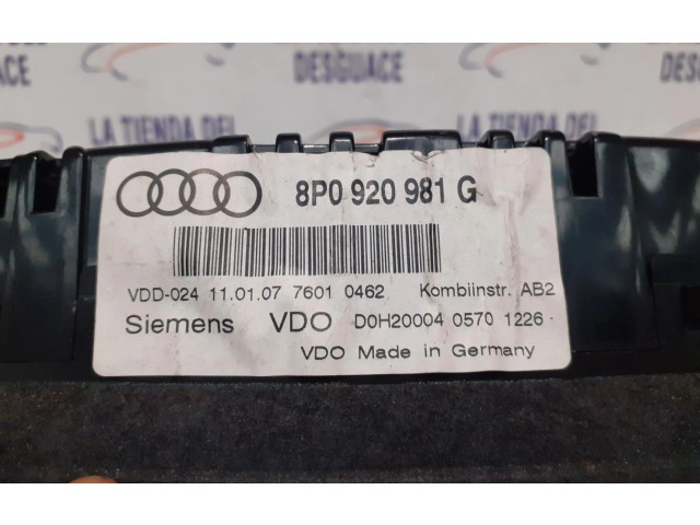 Панель приборов Audi A3 S3 A3 Sportback 8P