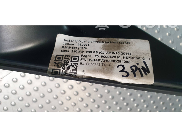 Zpětné zrcátko BMW 5 F10 F11 2011