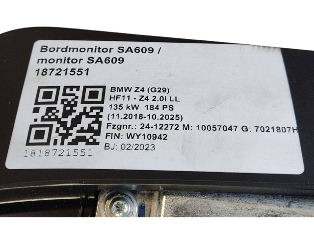 Дисплей 5A0E6C0, 65505A0E6C0 BMW Z4 g29