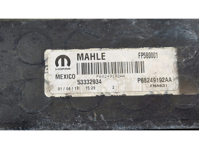 Интеркулер P68249192AA, 53332934 Jeep Compass 2.0