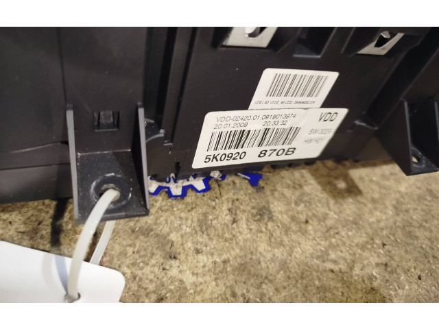 Панель приборов 5K0920870B, VDD0242001091 Volkswagen Golf VI