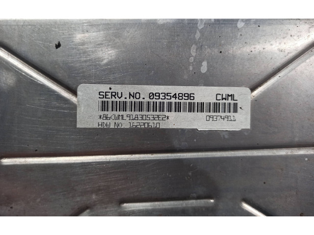 Блок управления двигателем Блок управления 09354896   Chevrolet Corvette C5