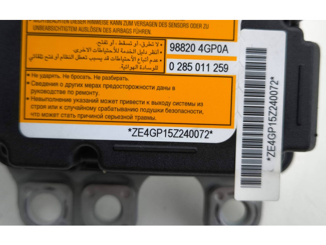 Блок подушек безопасности 988204GP0A, 0285011259 Infiniti Q50