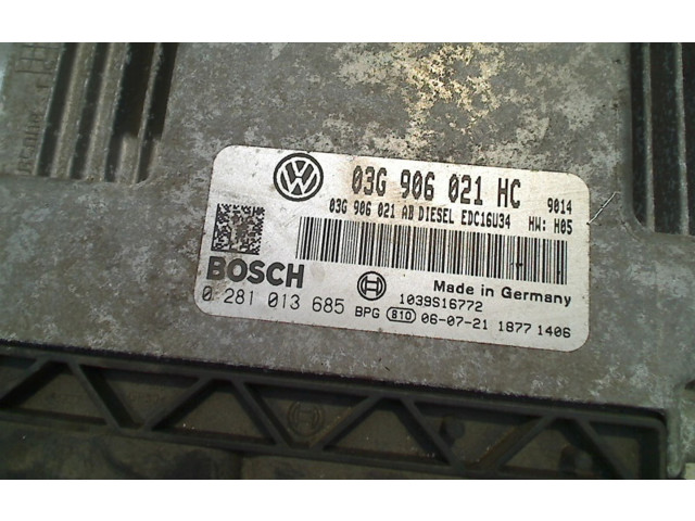 Блок управления 03G906021HC, 03G906021HC Volkswagen Golf Plus