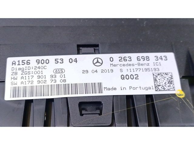 Přístrojová deska Mercedes-Benz GLA W156 2019 A1569005304, 0263698343