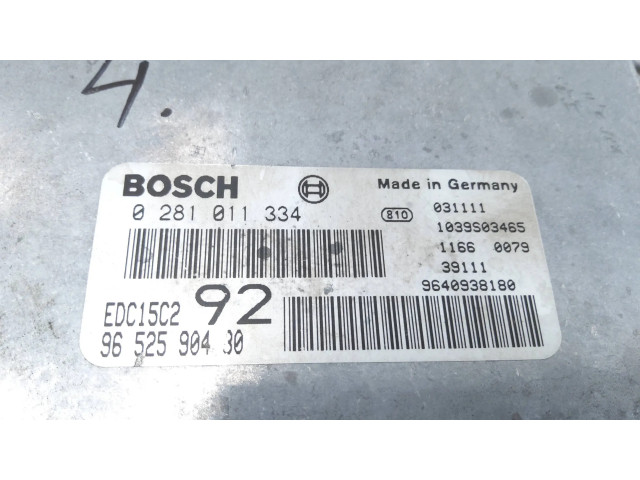 Блок управления двигателя 9640938180, 9652590480   Citroen C8