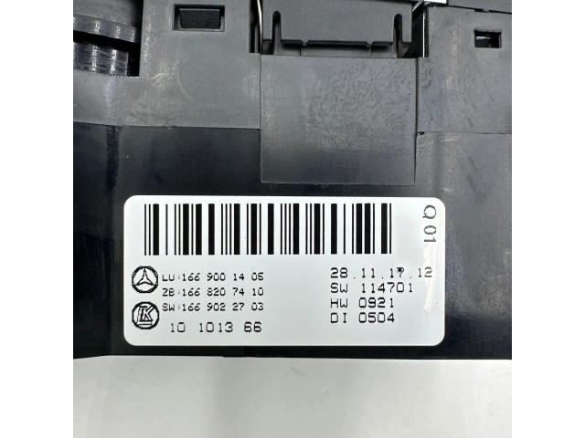 Блок управления климат-контролем A1668207410, A1669001405   Mercedes-Benz GLS X166