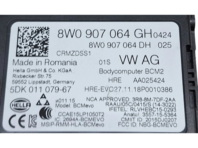 Блок комфорта 8W0907064GH Audi e-tron