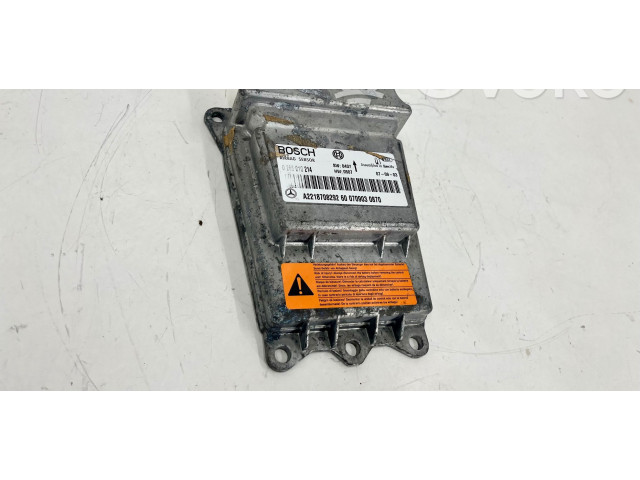 Блок подушек безопасности A2218708292, 0285010214   Mercedes-Benz CL C216
