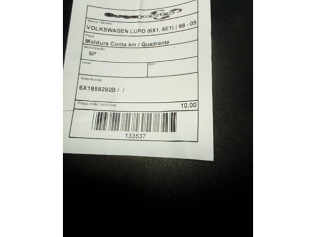 Панель приборов 6X1858292B Volkswagen Lupo