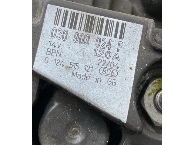 Генератор 038903024F, 0124515121   Audi TT Mk1      