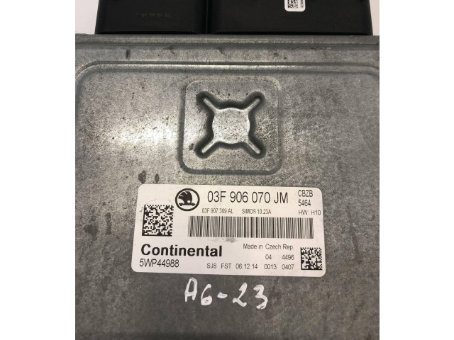 Блок управления двигателя 03F906070JM, 5WP44988 Skoda Rapid (NH)