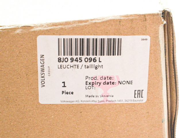 Задний фонарь правый 8J0945096L    Audi TT TTS Mk2   2006-2014 года