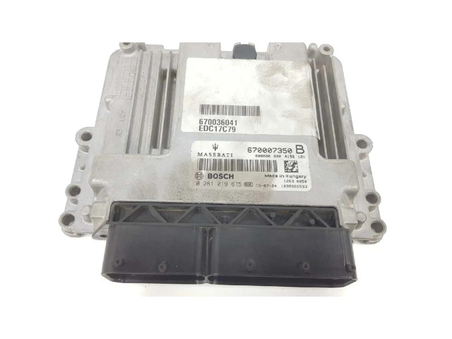 Řídící jednotka 670007350, 0281019675 Maserati Ghibli 2013